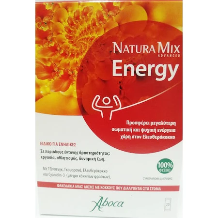 Aboca Natura Mix Advanced Energy Speciaal Voedingssupplement 20 zakjes
