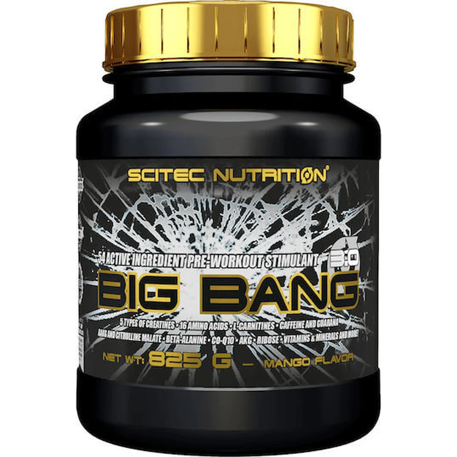 Scitec Nutrition Big Bang Suplemento Pre-Entrenamiento 825gr Mango