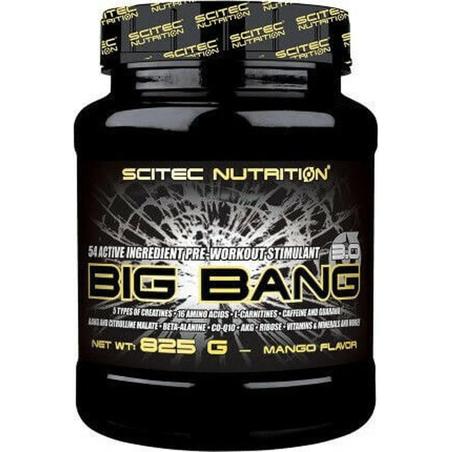Scitec Nutrition Big Bang Suplemento Pre-Entrenamiento 825gr Mango