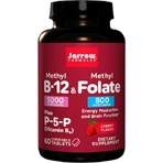 Jarrow Formulas Methyl B-12 5000mcg + Methyl Folaat 800mcg Vitamine voor Zenuwgezondheid 60 kauwtabletten
