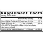 Jarrow Formulas Methyl B-12 5000mcg + Methyl Folaat 800mcg Vitamine voor Zenuwgezondheid 60 kauwtabletten