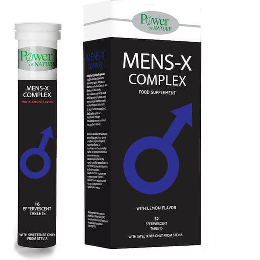 Power Health Mens-X Complex Testosteronverhogend Supplement 32 tabbladen eff Citroen