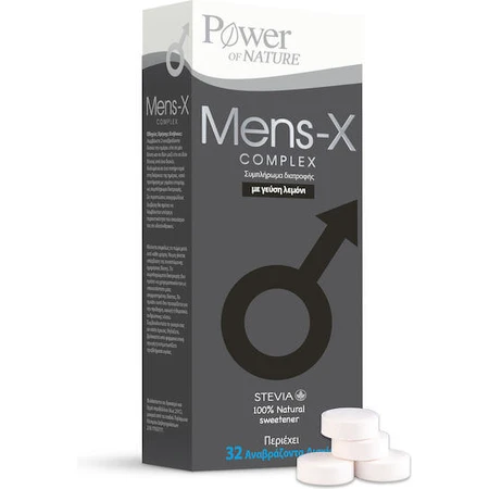 Power Health Mens-X Complex Testosteronverhogend Supplement 32 tabbladen eff Citroen