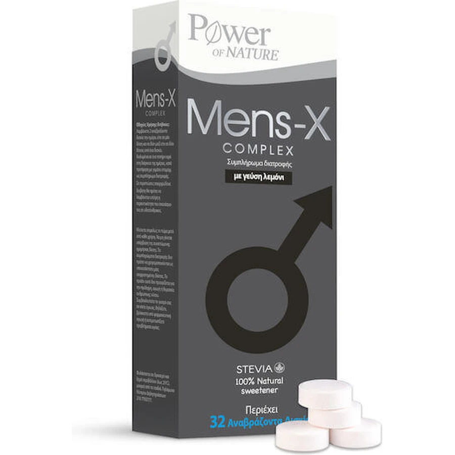 Power Health Mens-X Complex Testosteronverhogend Supplement 32 tabbladen eff Citroen