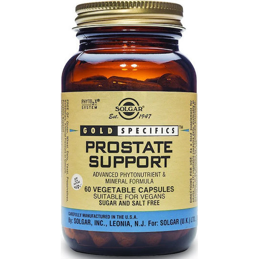 Solgar Prostaat Ondersteuning Speciaal Dieetsupplement 60 plantaardige capsules