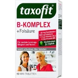 Taxofit B-Komplex Forte + Folsäure Vitamin für Energie, Immun- und Nervensystem Stärkung 40 Tabletten