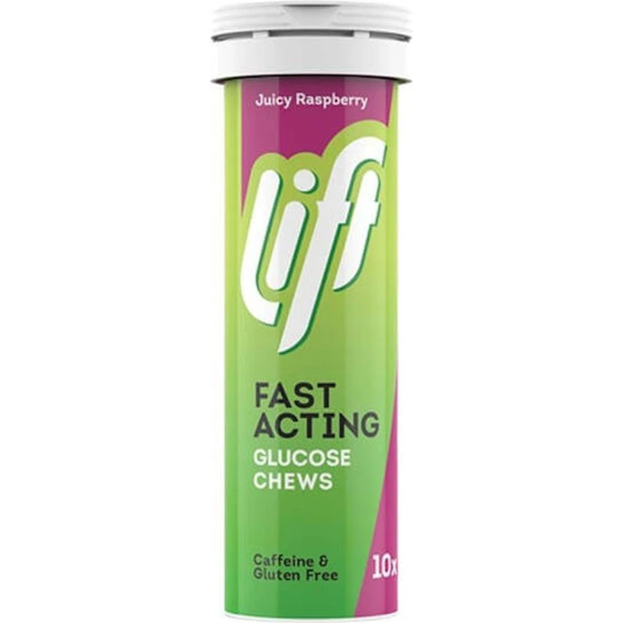 Lift GlucoTabs Suplemento dietético especial de acción rápida 10 comprimidos Frambuesa