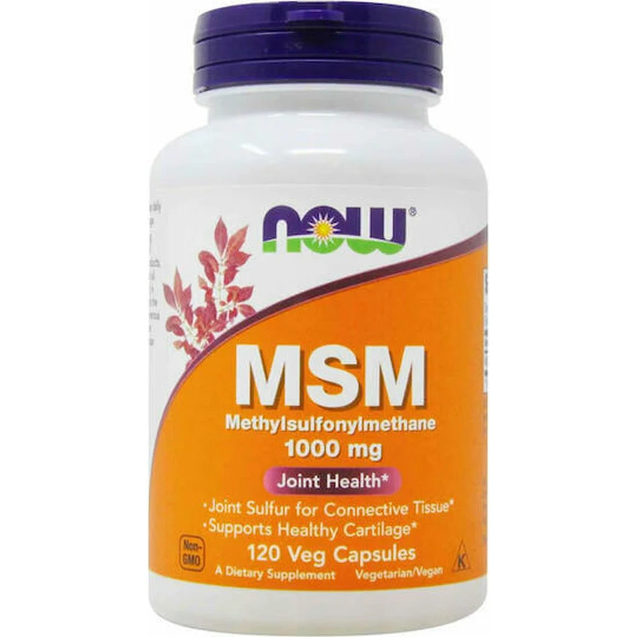Now Foods Msm 1000mg Joint & Bone Health Supplement 120 veget capsules