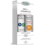 Power Of Nature 500mg 2UI Zink Plus Vitamine D3 20 tabletten bruistabletten & Vitamine C 500mg 20 tabletten bruistabletten