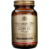 Solgar Vitamine D3 (Cholecalciferol) Vitamine voor immuunsysteem en vogelgezondheid 2200iu 100 veget 100 capsules
