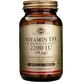 Solgar Vitamina D3 (Colecalciferol) Vitamina para el apoyo inmunológico y la salud de las aves 2200iu 100 veget 100 cápsulas
