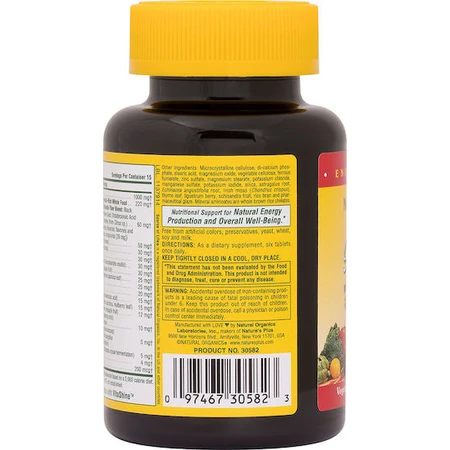 Nature's Plus Source Of Life Mini Energy Multivitamin 90 Comprimés