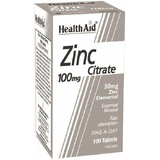 Health Aid Zinc Citrate 100mg 100 Tablets