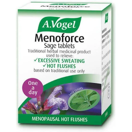 A.Vogel Menoforce Salbei Salbei Tabletten One A Day Menopause Ergänzung 30 Tabs