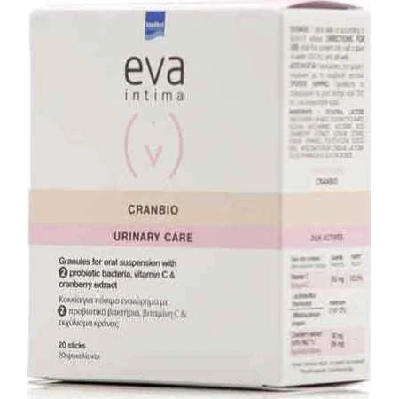 InterMed Eva Intima Cranbio 250mg Cranbio 250mg Complemento Alimenticio Especial 20 sobres