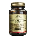 Solgar Bètacaroteen Vitamine voor haar, huid en antioxidanten 7mg 60 softgels
