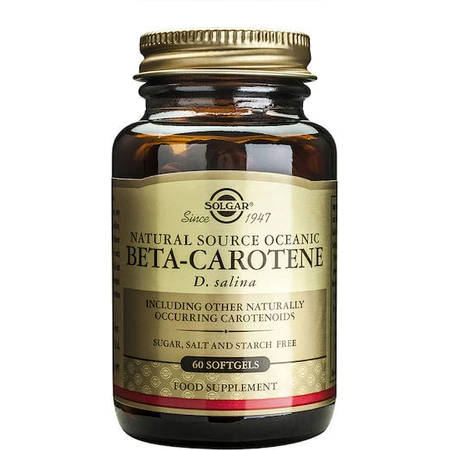 Solgar Bètacaroteen Vitamine voor haar, huid en antioxidanten 7mg 60 softgels