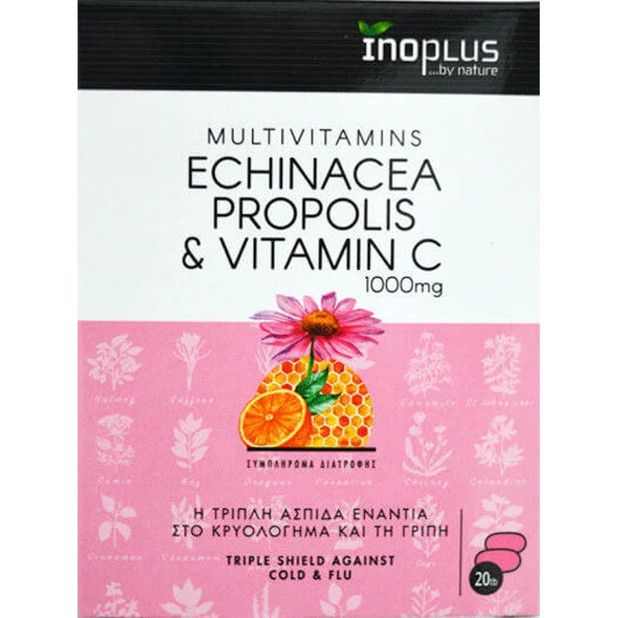 Ino Plus Echinacea Propolis & Vitamin C 20 Tabletten