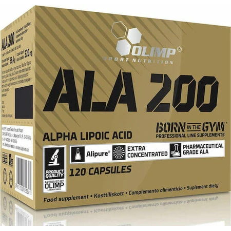 Olimp Sporternährung Sporternährung Sporternährung Sport Ala - Alpha-Liponsäure Alpha-Liponsäure Spezial Nahrungsergänzungsmittel 120 Kapseln