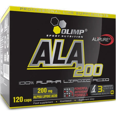 Olimp Sporternährung Sporternährung Sporternährung Sport Ala - Alpha-Liponsäure Alpha-Liponsäure Spezial Nahrungsergänzungsmittel 120 Kapseln