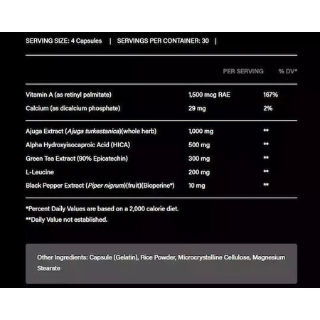 Rich Piana 5% Nutrition Suplemento para aumentar la testosterona día a día 120 cáps.
