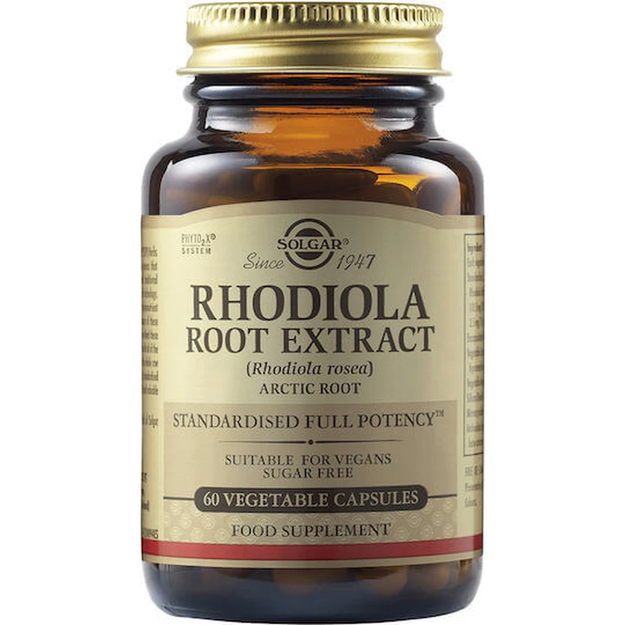 Solgar Rhodiola-Wurzel-Extrakt 60 pflanzliche Kapseln