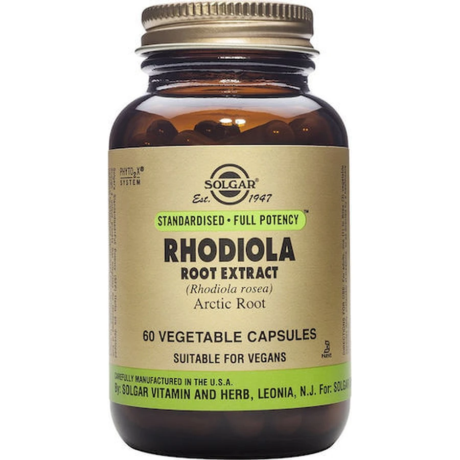 Solgar Rhodiola-Wurzel-Extrakt 60 pflanzliche Kapseln