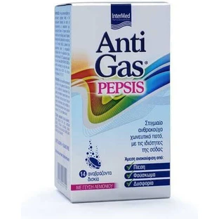 InterMed AntiGas Pepsis Suplemento Dietético Especial 14 filete ef Limón