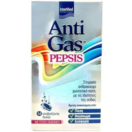 InterMed AntiGas Pepsis Suplemento Dietético Especial 14 filete ef Limón