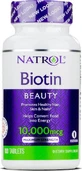 Natrol Biotin Vitamin for Hair, Skin &amp; Nails 10000mcg 100 caps