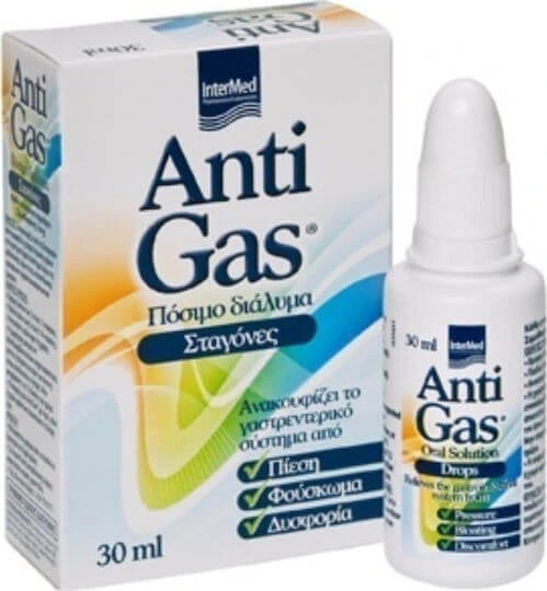 InterMed AntiGas Special Dietary Supplement 30ml Lemon