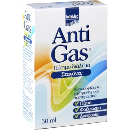 InterMed AntiGas Special Dietary Supplement 30ml Lemon