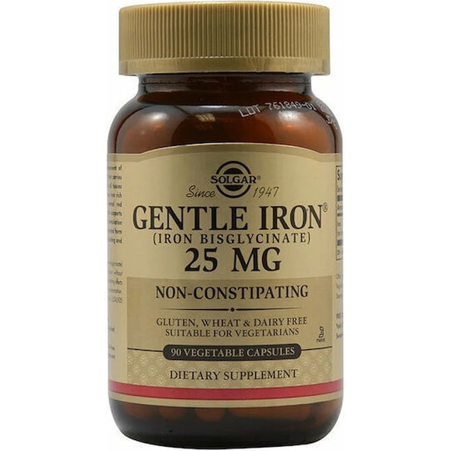Solgar Gentle Iron 20mg 90 Capsules Herbal