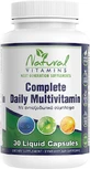 Natural Vitamins Complete Complete Daily Multivitamin Multivitamin for Energy, Immune System &amp; Skin Strengthening 30 caps