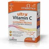Vitabiotics Ultra Vitamin C Sustained Release with Citrus Bioflavonoids Vitamin for Immune System Strengthening, Skin & Antioxidant Action 500mg 60 caps
