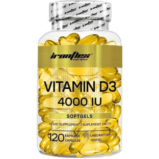 Ironflex Nutrition Vitamina D3 para el apoyo inmunitario y la salud ovocitaria 4000iu 120 cápsulas blandas