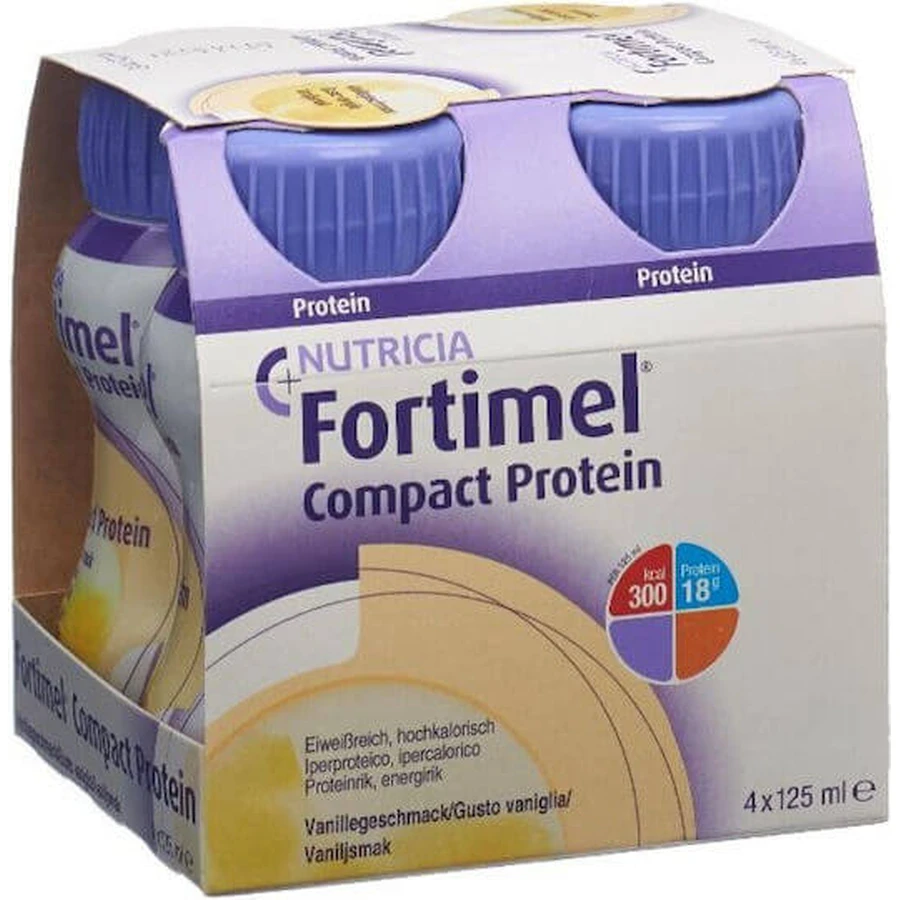 Nutricia Fortimel Fortimel Compact Protein Food Supplement Special 4 x 31ml Vanilla