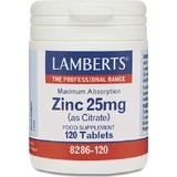 Lamberts Zinc (as Citrate) 25mg 120 tablets