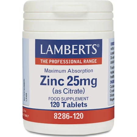 Lamberts Zinc (as Citrate) 25mg 120 tablets