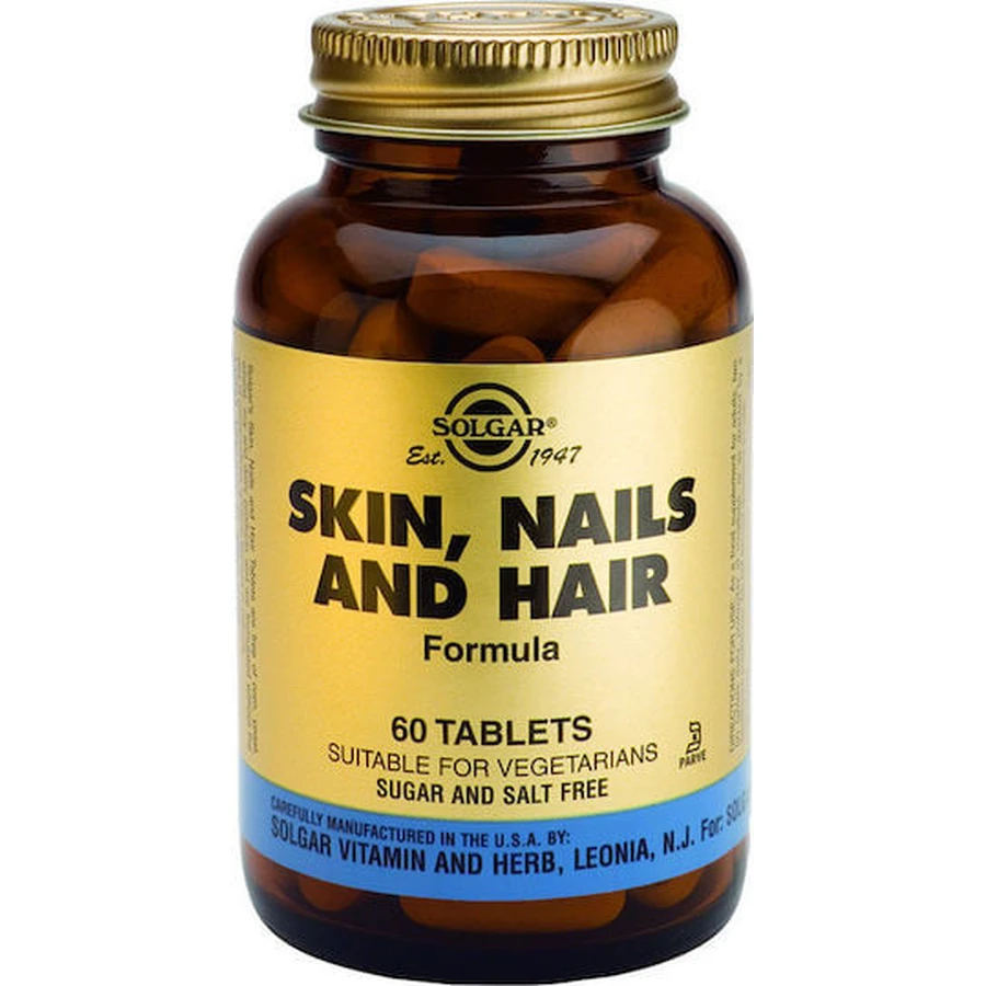 Solgar Piel, Uñas y Cabello Fórmula Complemento Alimenticio Especial 60 comp.