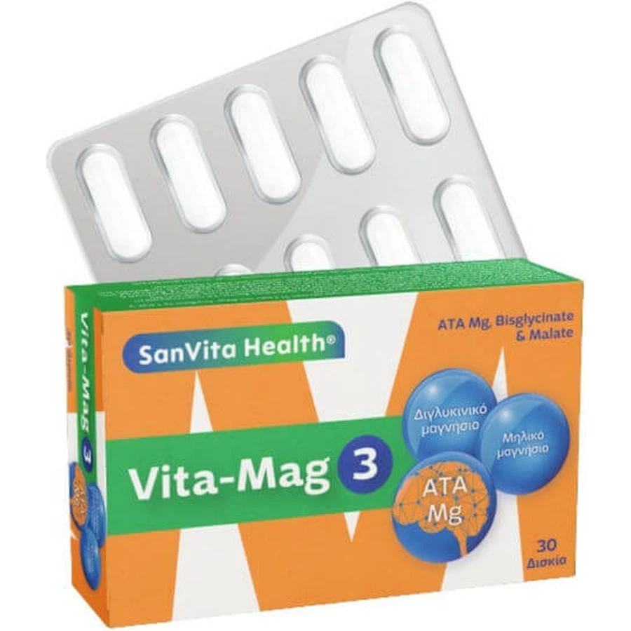SanVita Sanvita Salud Vita-mag 3 24gr 30 Comprimidos