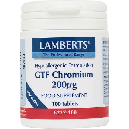 Lamberts GTF Chromium 100 Tablets
