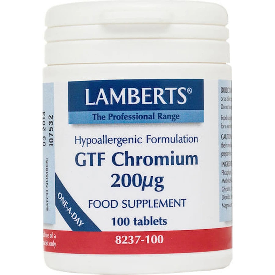 Lamberts GTF Chromium 100 Tablets