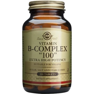 Solgar B-Complex "100" Vitamin for Energy, Immune & Nervous System Strengthening 100 veget capsules