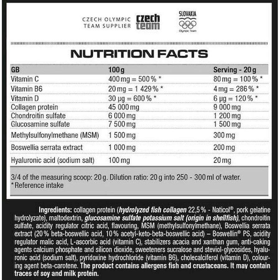 Nutrend Flexit Flexit Gold Drink Gewrichts- & Botgezondheidssupplement 400gr 20 porties Sinaasappel peer