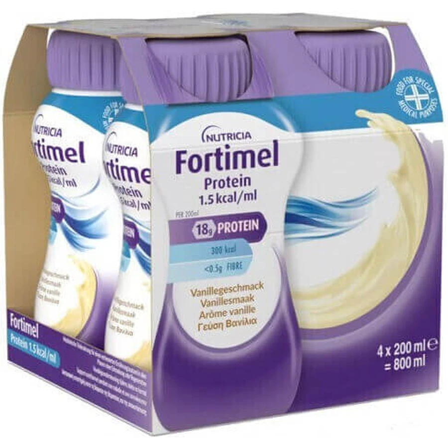 Nutricia Fortimel Complemento Alimenticio Extra Especial 4 x 50ml Vainilla