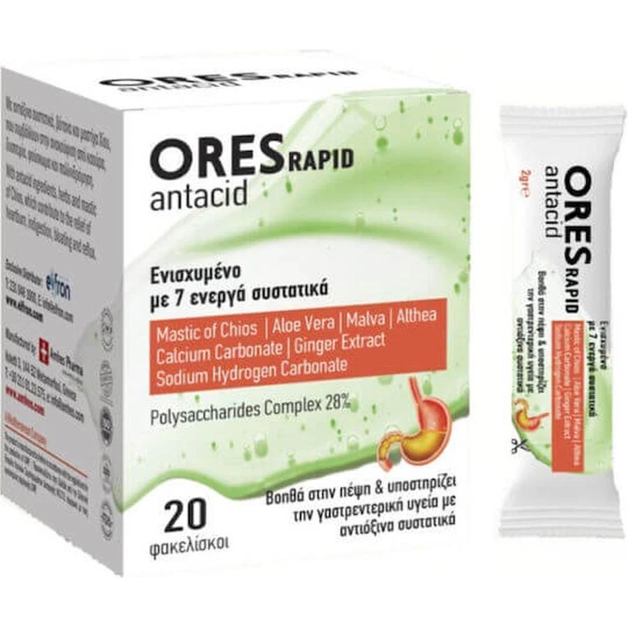 Biorespond Ores Rapid Antacid 20 sachets