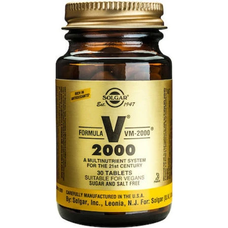 Solgar Formula VM-2000 Multivitamin for Energy & Immune System Support 30 x 1 tablets