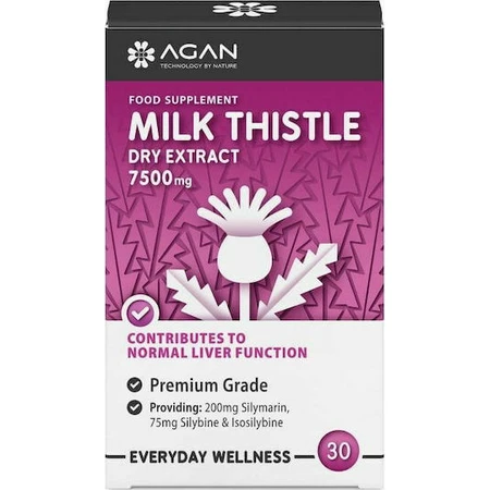 Agan Mariadistel droog extract 7500mg 30 dossiers