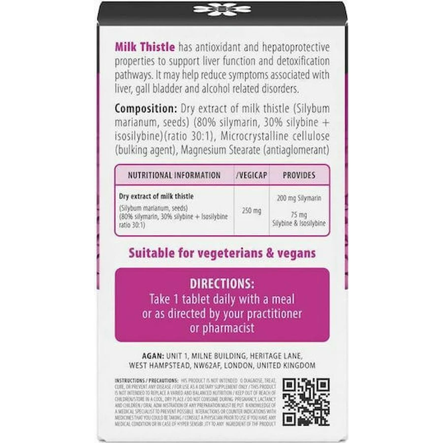 Agan Mariadistel droog extract 7500mg 30 dossiers